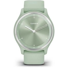 Garmin vivomove Sport Reloj inteligente híbrido con GPS y seguimiento de actividad, color menta y plata