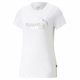 Camiseta de Manga Corta Mujer Puma Ess+ Nova Shine Blanco