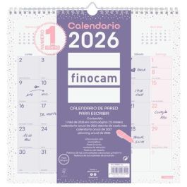 Finocam Calendario de Pared para Escribir 30x30 cm MV Chic Morado 2026 – Encuadernado con Espiral, Colgador y Espacio para Notas Precio: 5.50000055. SKU: B1CNSF2XWL