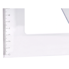 Logarex Cartabon de Plastico Cristal, 30 cm