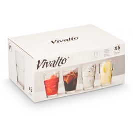 Vaso Cristal Apilable 270Ml Vivalto 7X10CM (48 Unidades) Vaso Cristal Apilable 270Ml Vivalto 7X10CM (48 Unidades)