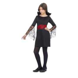 Disfraz vampiresa encaje 5-6 años (vestido y fajín) Disfraz vampiresa encaje 5-6 años (vestido y fajín)