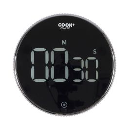 Cook Concept Temporizador Magnético Giratorio Electrónico con Minutero y Cronómetro
