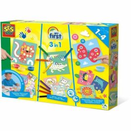 Ses Creative My First Kit de Actividades 3 en 1: Pintura de Dedos, Colorear y Formas Adhesivas para Completar Animales, Súper Seguro. Precio: 32.99000023. SKU: B165Y2RS38
