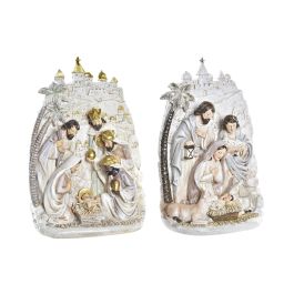 DKD Home Decor Nacimiento Navidad Tradicional Crema Dorado 9 x 25.5 x 18 cm (2 Unidades) Resina Precio: 36.49999969. SKU: B1JGFML8H4