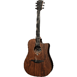 LAG Guitarra Acústica Electroacústica Dreadnought Cutaway A/E Natural Satinado Sauvage Lag