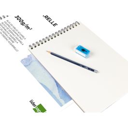 Liderpapel Bloc Dibujo Acuarela Espiral A4 297x210mm 10 Hojas 300g/m2 Sin Recuadro