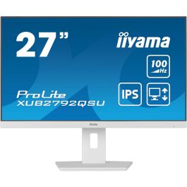 iiyama XUB2792QSU-W6 Monitor ProLite 27" WQHD IPS 100Hz 0.4ms HDMI DP USB Pivot Blanco
