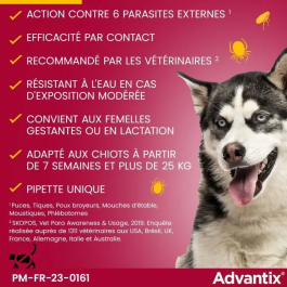 Advantix Pipetas Antiparasitarias 4 para Perros Grandes de más de 25 kg