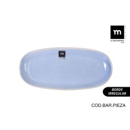 Fuente Oval Macarella Blue 25x12x2.2 cm - Inde (24 Unidades) Fuente Oval Macarella Blue 25x12x2.2 cm - Inde (24 Unidades)