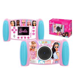 KIDS LICENSING Cámara Digital Interactiva Barbie, Zoom x4, 5 Megapíxeles, Resolución 1080p, Filtros Divertidos, Reproductor MP3
