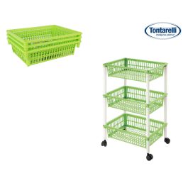Carrito Verdulero Mito 3 Verde Li - 3 Cestos 40 x 62 cm - Tontarelli (12 Unidades) Precio: 112.89000041. SKU: B1HQZWGVQY