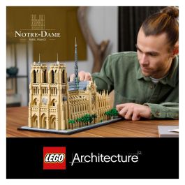 LEGO Architecture Notre-Dame de Paris 21061 Juego de Construcción para Adultos con 4383 Piezas