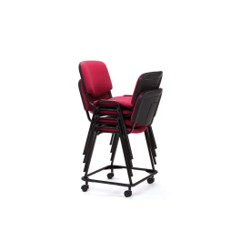 Rocada Silla Confidente Estructura Metálica Asiento Tela Ignífuga Gris 570x410x810 mm