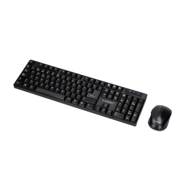 Q-connect Set Teclado + Ratón Inalámbrico 2.4g Negro Compatible Windows