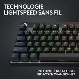Logitech G LOG1693467110714 Teclado Gaming Inalámbrico G Pro X TKL Lightspeed AZERTY Negro