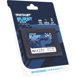 Patriot SSD 240GB Burst Elite 2.5" SATA III Velocidad Lectura 450 MB/s, Escritura 320 MB/s para PC/Portátil