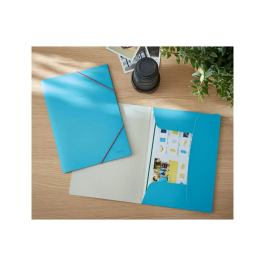 Carpeta De Gomas Y Solapas Leitz Cosy Carton A4 Azul (Set de 10)