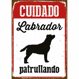 Placa Magnet & Steel Cuidado Labrador Patrullando 14,8 x 21 cm Precio: 8.49999953. SKU: B17HX4LC8V