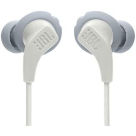 JBL Endurance Run 2 Auriculares In-Ear Inalámbricos Bluetooth 5.0 Deportivos Blancos, Resistentes al Sudor IPX5, 10h Batería