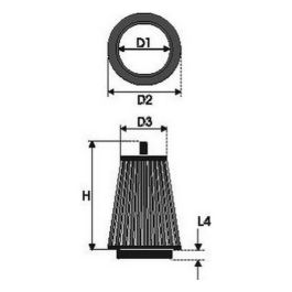 Filtro de aire Green Filters G591025