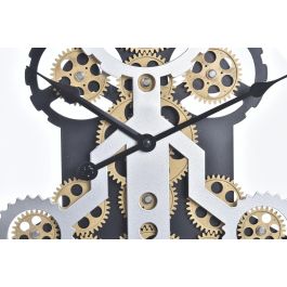 Reloj Pared Loft DKD Home Decor Dorado Plateado 8 x 50 x 50 cm (2 Unidades) Reloj Pared Loft DKD Home Decor Dorado Plateado 8 x 50 x 50 cm (2 Unidades)