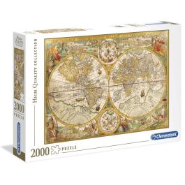 CLEMENTONI Puzzle Mapa Antiguo 2000 Piezas - 97,5x66,8cm