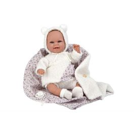 Muñecas Arias Muñeca Elegance 35 cm Babyto Blanco C/Manta (Muñeco de Peso) Español