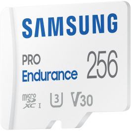 Samsung MB-MJ256KA/EU Tarjeta microSD PRO Endurance 256GB, 100/40 MB/s, U3 V30, 4K, p/ Vigilancia, CCTV y Cámara Coche, Adaptador SD
