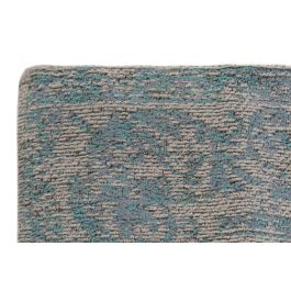 DKD Home Decor Alfombra Árabe Aladin Algodón Chenilla Poliéster Beige Gris Verde Jade 240 x 60 x 1 cm