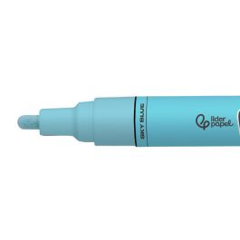 Rotulador Liderpapel Acrylic Base Agua Todo Tipo De Superficie Punta Redonda 3 mm Azul Cielo Rotulador Liderpapel Acrylic Base Agua Todo Tipo De Superficie Punta Redonda 3 mm Azul Cielo