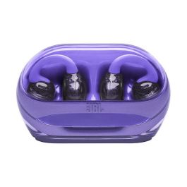 JBL Soundgear Clips TWS Auriculares Open-Ear Inalámbricos con Gancho, Bluetooth 5.4, IP54, Batería 32h, Color Ghost Purple