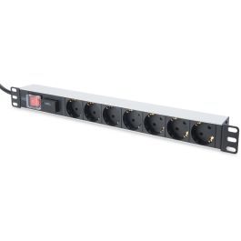 DIGITUS Regleta de Enchufes 7 tomas Tipo F Aluminio 2m con Protección de Sobretensión y Conmutadores Integrados Precio: 50.79000047. SKU: B1DYP57P8Y