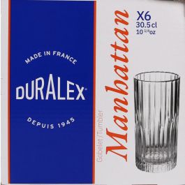 Duralex Set de 6 Vasos Transparentes 30.5 cl Manhattan (8 Cajas)