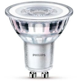 Bombilla PHILIPS LED Spot GU10 - 50W Blanco cálido - Compatible con atenuador - Vidrio Bombilla PHILIPS LED Spot GU10 - 50W Blanco cálido - Compatible con atenuador - Vidrio