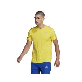 Camiseta de Manga Corta Hombre Adidas Amarillo M