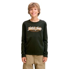 Camiseta de Manga Larga Infantil Jack & Jones Jjurban Ls Crew Neck Negro XL