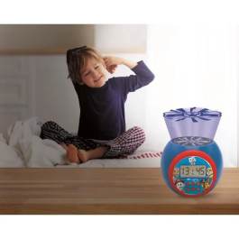 Lexibook Reloj Despertador Patrulla Canina Paw Patrol con Proyección Azul Pantalla LCD Temporizador.