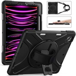 eSTUFF Funda Defender iPad Air 13" 2024/2025 AUSTIN sin protector pantalla Negra a prueba de golpes con soporte 360 y correa mano Precio: 51.98999982. SKU: B14Q3T25CB