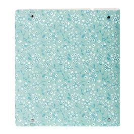 Carpeta Con Recambio Safta Din A4 Cuadro 5 mm Polipropileno Foam 4 Anillas 35 mm Estampados Floral Azul Carpeta Con Recambio Safta Din A4 Cuadro 5 mm Polipropileno Foam 4 Anillas 35 mm Estampados Floral Azul
