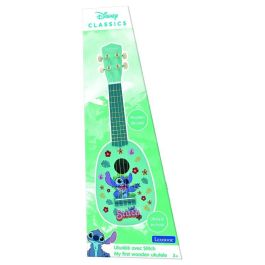 Lexibook K230D Ukelele de Madera Disney Stitch con Cuerdas de Nylon para niños +3 años