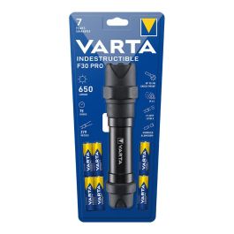 Varta Linterna F30 Pro 6W 650lm, 75h Duración, Resistente IP67 IK08, 279m Alcance
