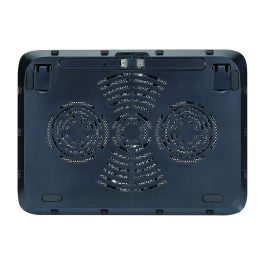 Conceptronic Refrigerador Portátil 4 Ventiladores USB 2.0 Negro Aluminio 15.6"