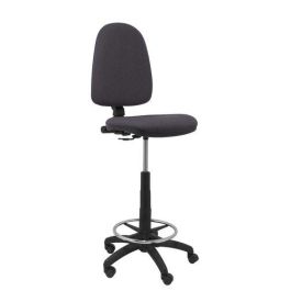 Taburete Piqueras Y Crespo Ayna Ergonomico Mecanismo De Contacto Permanente Regulable En Altura Y Aro Reposapies Asiento Y Respaldo Tapizados Bali Gris Oscuiro Precio: 204.49999944. SKU: S5703845