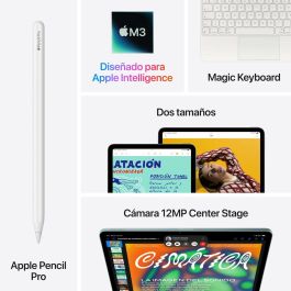 Apple MCJ94TY/A iPad Air 13" Tablet Liquid Retina True Tone M3 512GB Wi-Fi 6E + 5G Cámara 12MP 4K Altavoces Estéreo Gris Espacial