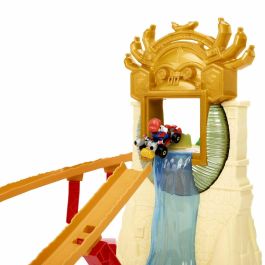 Hot Wheels MATHMK49 Mario Kart Circuito de Jungle Kingdom con Vehículos para Niños +5 Años