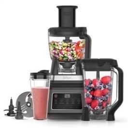 Ninja BN800EU Procesador de Alimentos 3 en 1 con Auto-iQ, Batidora de Vaso Multifunción, 1200W