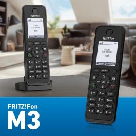 AVM FRITZ!Fon M3 Teléfono Inalámbrico DECT, Identificador de Llamadas, Manos Libres, Negro