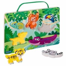 Ravensburger RAV12034017 Puzzle sensorial y magnético de madera PLAY+ En la jungla - A partir de 1 año - Versión francesa Ravensburger RAV12034017 Puzzle sensorial y magnético de madera PLAY+ En la jungla - A partir de 1 año - Versión francesa