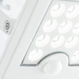 Aplique de exterior - BRILLIANT - LUTON - LED y solar - Detector de movimiento - Plástico y metal - 4 W - Blanco Aplique de exterior - BRILLIANT - LUTON - LED y solar - Detector de movimiento - Plástico y metal - 4 W - Blanco